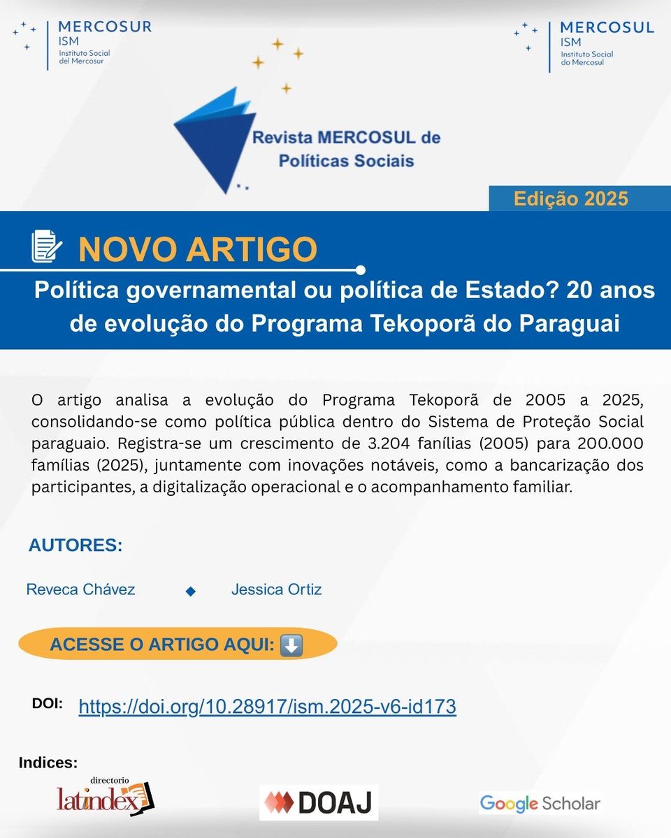 Instituto Social del MERCOSUR (ISM) tweet media