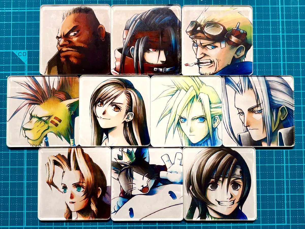 キットが余ってたのでFF7メニュー画面のキャラ絵（の構図に寄せた