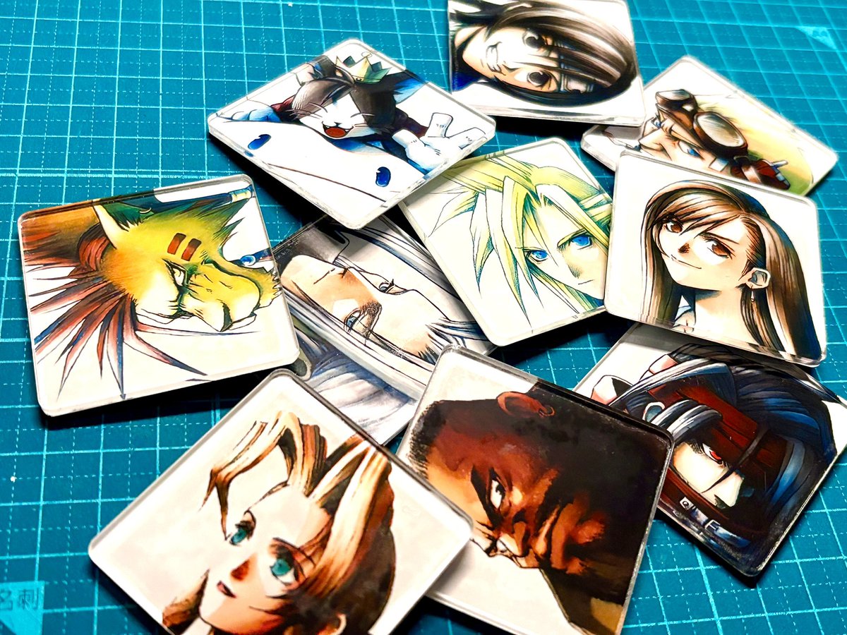 キットが余ってたのでFF7メニュー画面のキャラ絵（の構図に寄せた