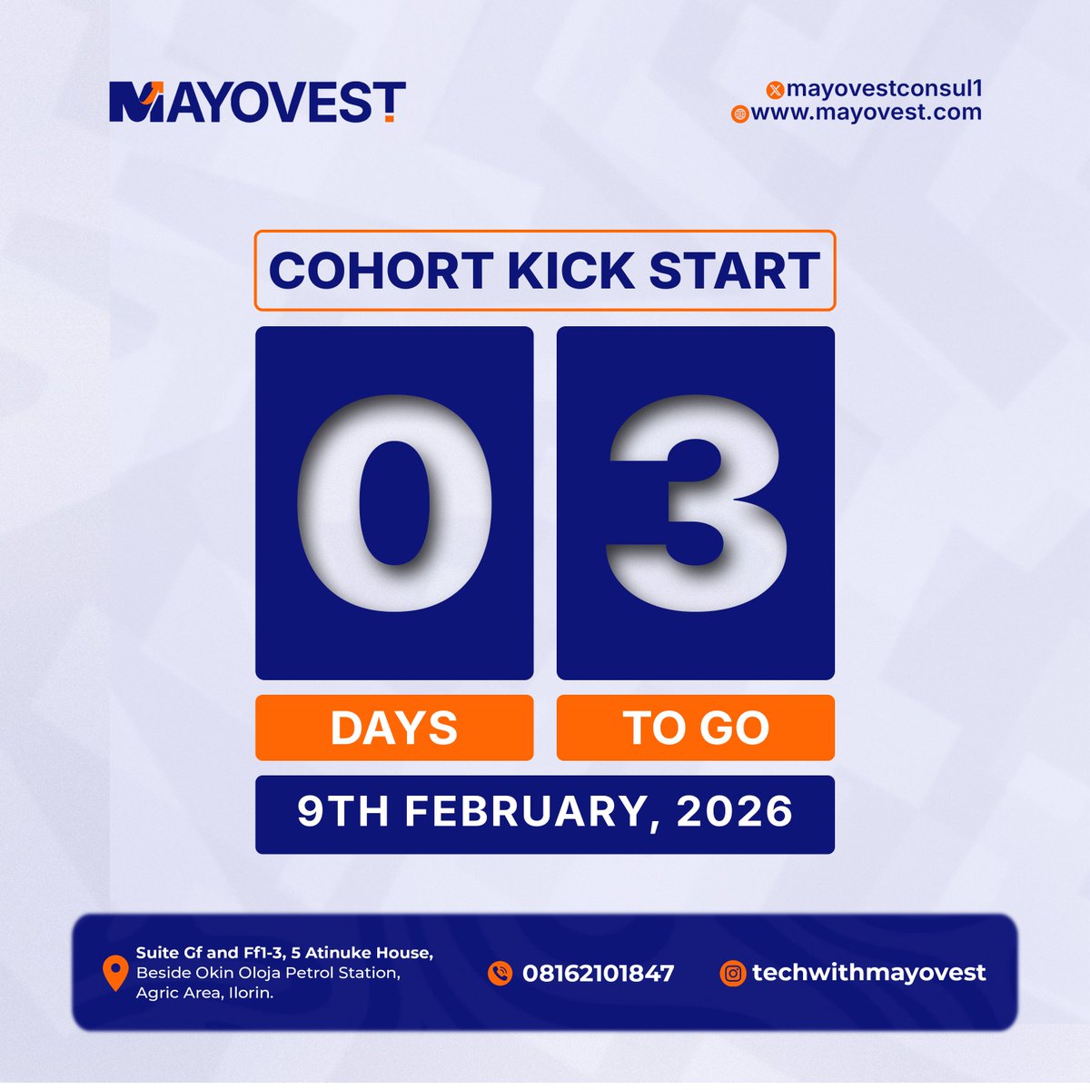 Mayovestconsul1's tweet photo. 3 days. One decision. Your tech future starts now!!
#TechLife #learnt https://t.co/qWGkdiEvTL