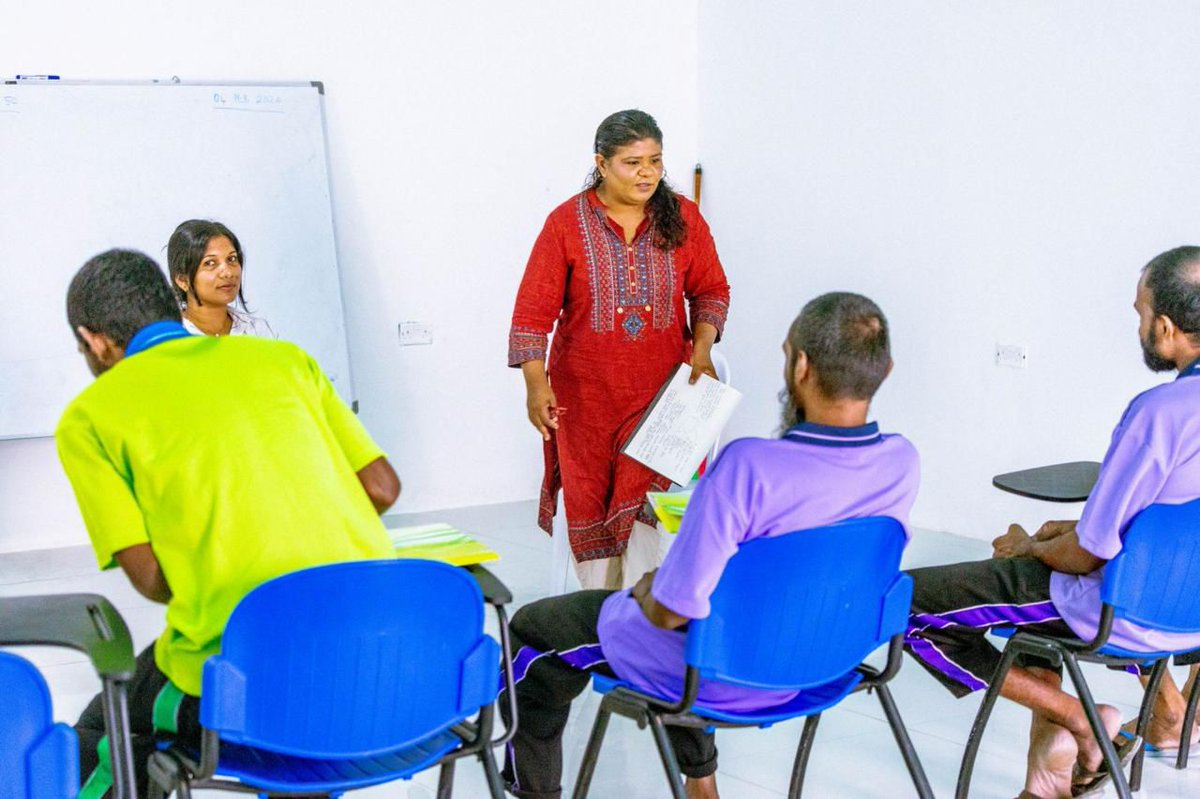 MCS conduct a series of sessions for inmates at Maafushi Prison in collaboration with <a href="/FPAMaldives/">Family Protection Authority</a> as part of their rehabilitation. Sessions include:
-Working with parts (inner child)
-Finding your voice through theatre techniques 
-Rescripting your life -Trauma focused narrative