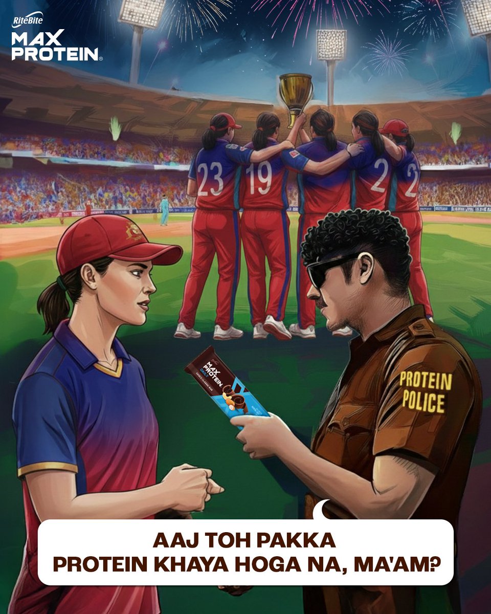 TheMaxProtein's tweet image. Max Performance. Max Protein. Hearty Congratulations to team RCB for an exemplary win!🫡

#MaxProtein #NoCheating #WPL
