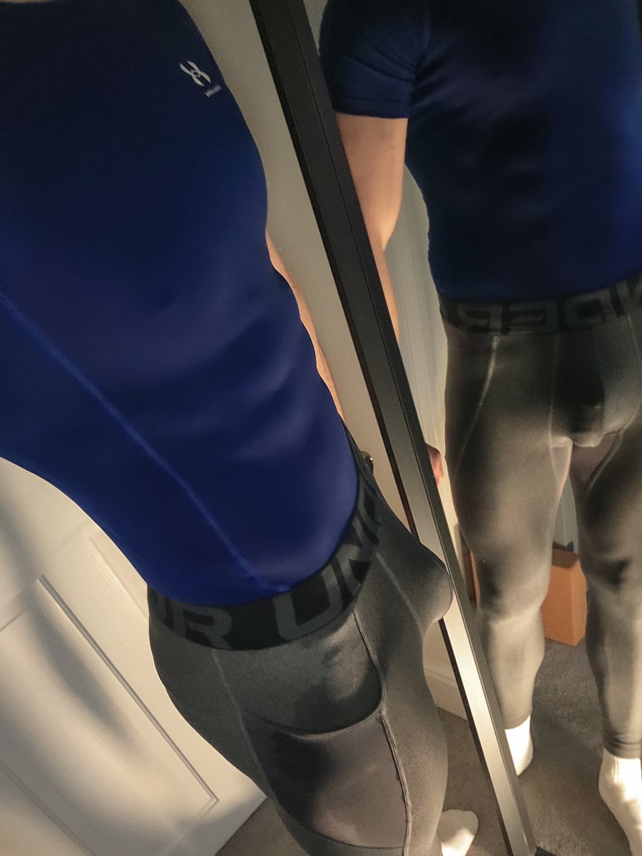 Gotta be careful going for a run in my compression gear when it rains. It can get a bit too much when soaking wet... Not for you, of course, filthy boy 😏