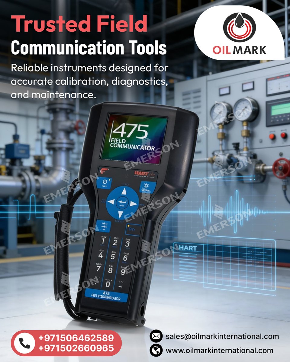 OilmarkInt's tweet image. 🔧 Trusted Field Communication Tools by OILMARK 🔧

Reliable instruments designed for accurate calibration, diagnostics, and maintenance in industrial environments! 
🌐 oilmarkinternational.com
#OILMARK #FieldCommunicator #IndustrialTools #Calibration #Diagnostics #Maintenance
