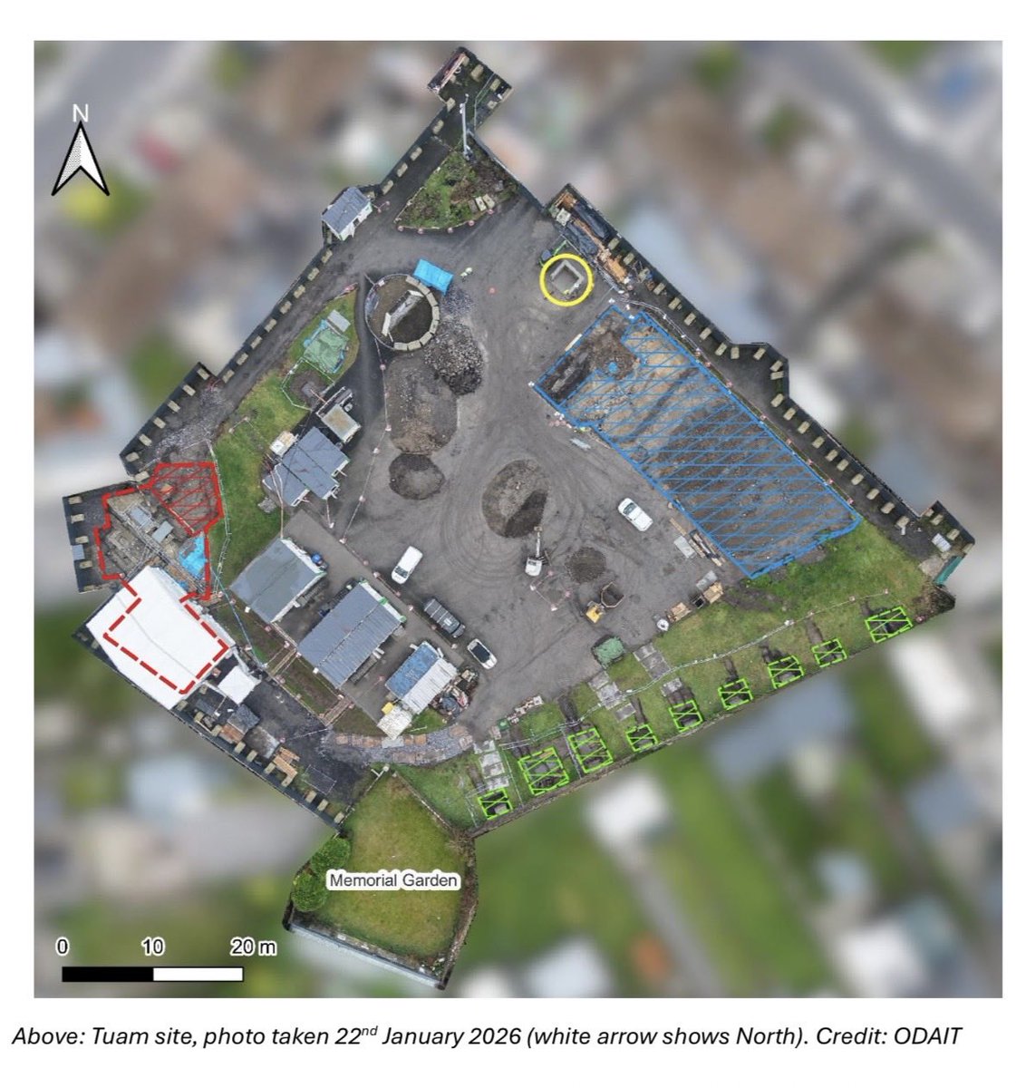 breeda_murphy's tweet photo. 1/4 #TechnicalUpdate for period 29th November 2025 to 28th January 2026 has been received from #DanielMcSweeney Director of Authorised Intervention, Tuam.  In it we learn a further 22 sets of remains have been recovered bringing the number to 33 for the #MotherAndBabyHome https://t.co/Arb5JrE8Mk