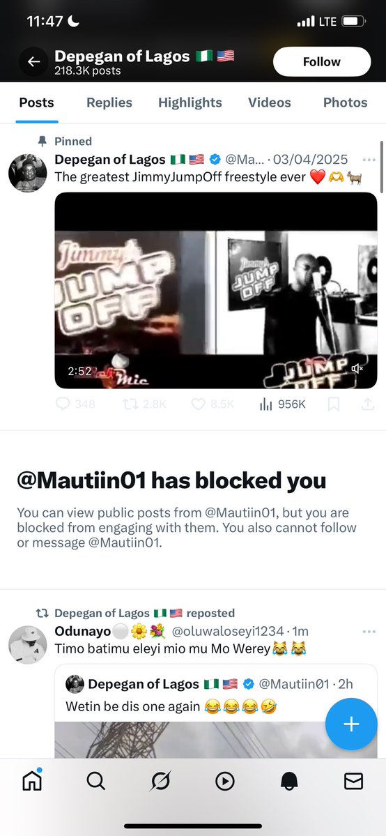 I asked this useless fool simple question the werey block me Aye e ma baje ni