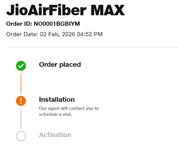 sandiipsarode's tweet photo. @JioCare Attaching a screenshot of my order status which still shows no update. How long does “soon” mean? If this is not resolved immediately, I will have no option but to cancel the order and request a full refund. @JioCare https://t.co/mseWMpedDw