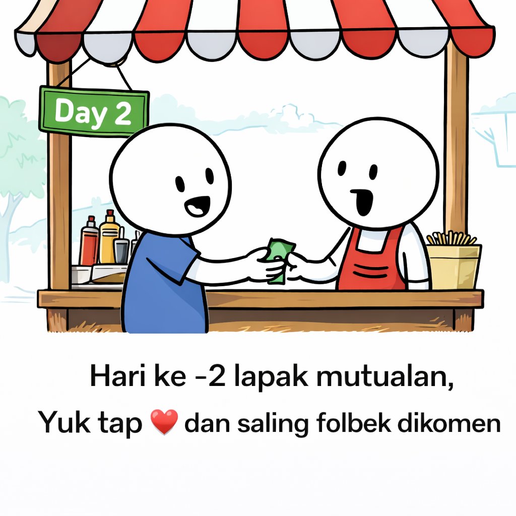 Day 2 buka lapak mutualan gaiss 

jangan lupa mampir yaa

Aku bakal selalu fback perlahan kok 🫶