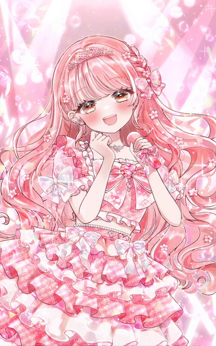 アイドル衣装を描くのが大好きです…!✦.° #イラスト