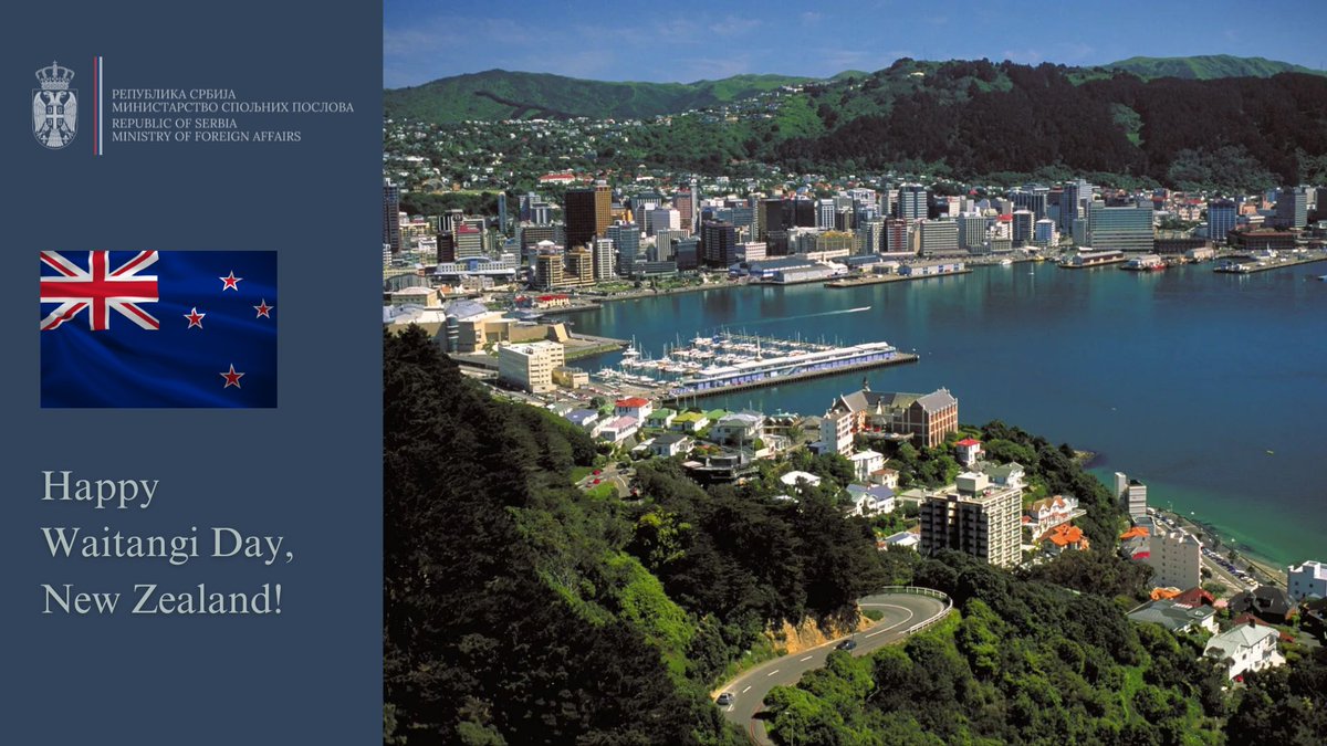MFASerbia's tweet photo. #Serbia wishes the citizens and government of #NewZealand, as well as our colleagues at @MFATNZ, a happy #WaitangiDay. https://t.co/uueWz5qF81