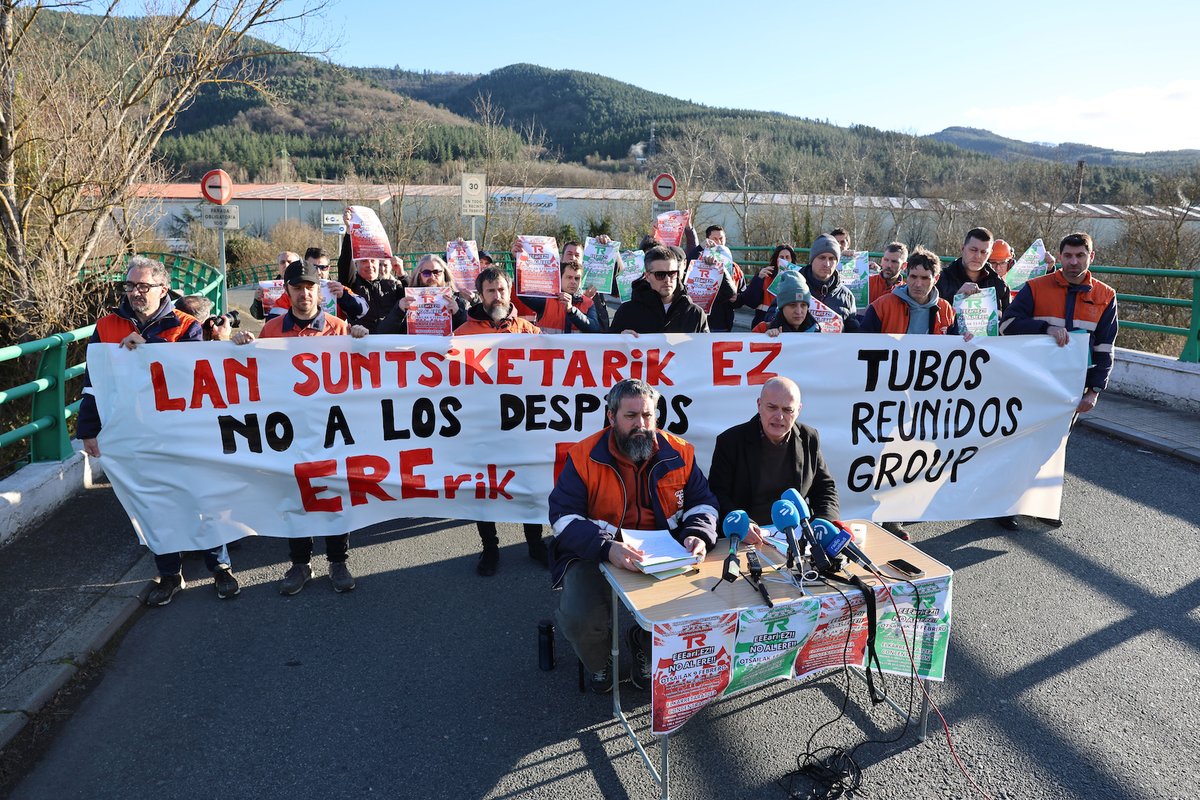 naiz_info's tweet image. El comité de Tubos Reunidos Amurrio pide la retirada del ERE y llama a «activar la lucha» naiz.eus/eu/info/notici…