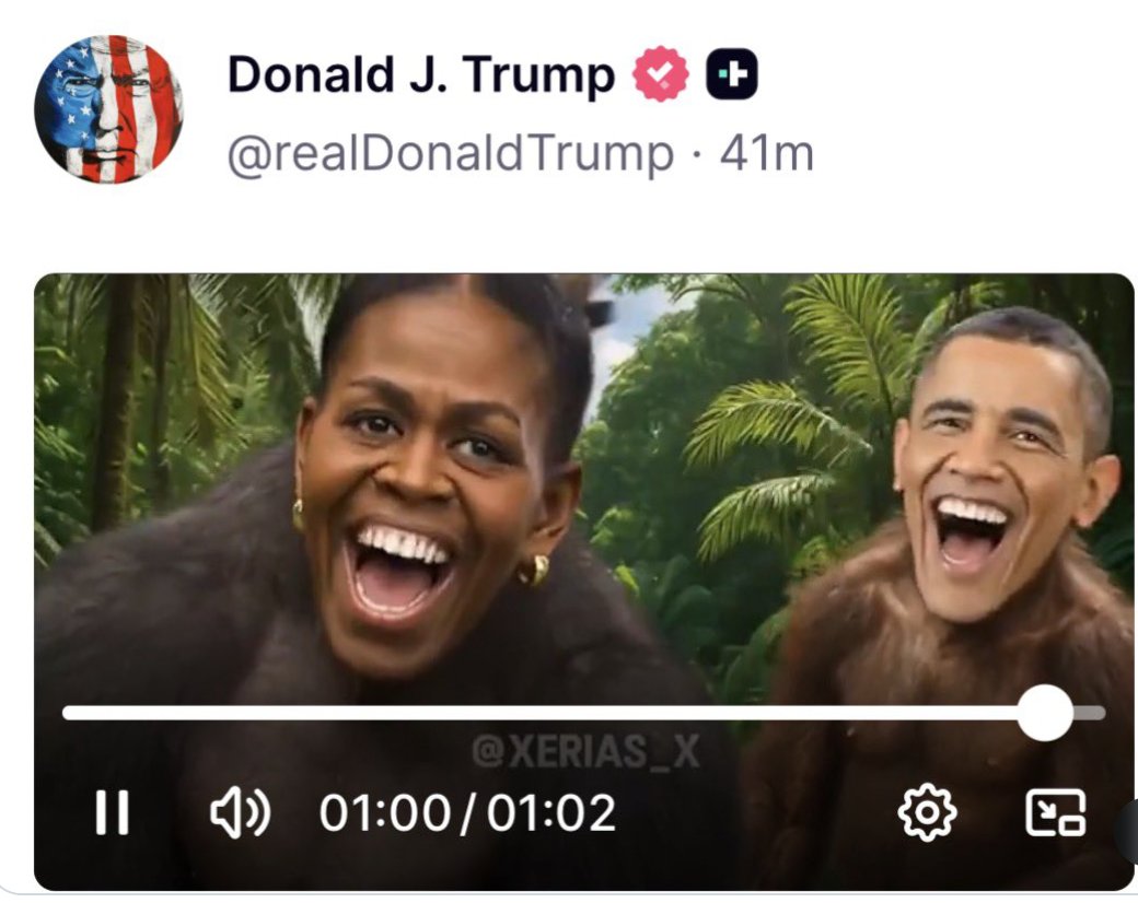 Non, ce n’est pas un fake.

Trump diffuse une imagerie raciste.

RN et Reconquête soutiennent Trump.

Tout est dit.