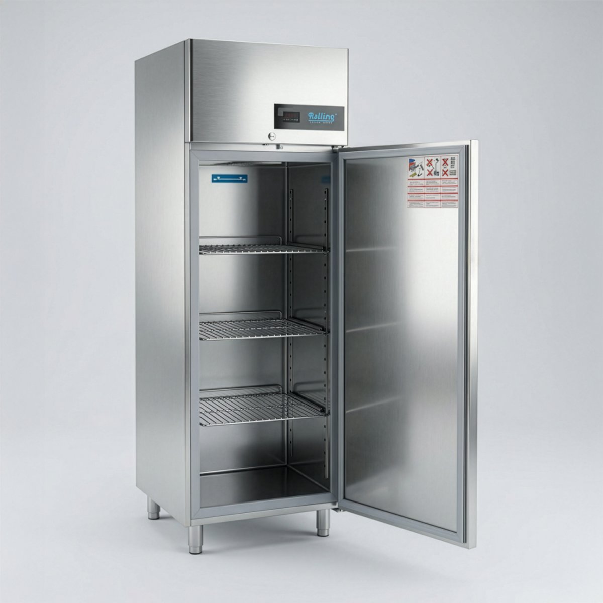 caterglobe's tweet photo. New slim-line commercial fridges in stock. Built for tight kitchens. Rilling fridges deliver full performance in less space. Stainless steel, 376L capacity. Message us on socials or email enquiries@caterglobe.co.uk https://t.co/KY8Ke9ZBTR