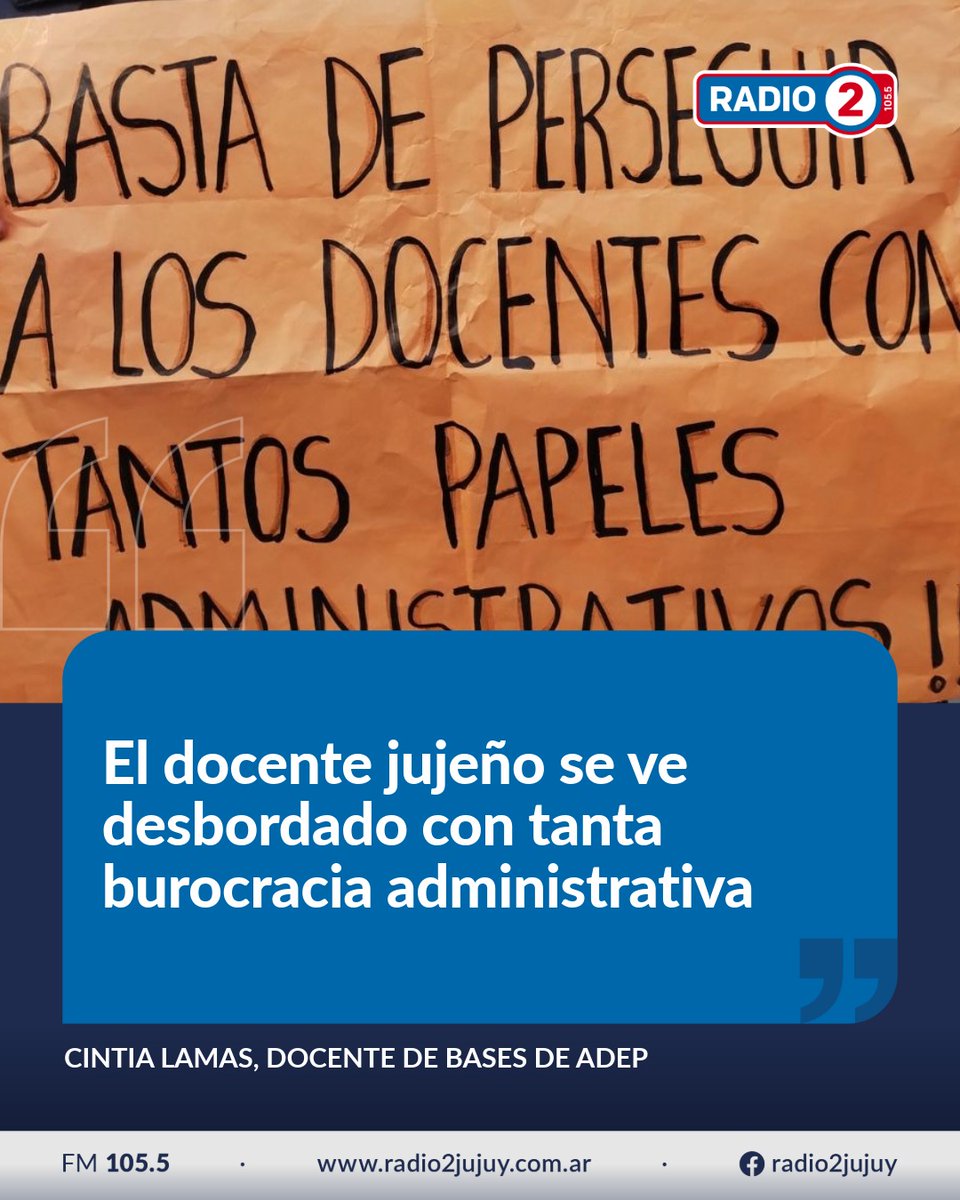 📚🗣️ “Nuestra profesión no es valorada”, expusieron docentes de bases de ADEP al marcar las problemáticas que vienen afrontando desde hace tiempo y que no son atendidas por el Ministerio de Educación
ow.ly/cBWM50Y9EoW