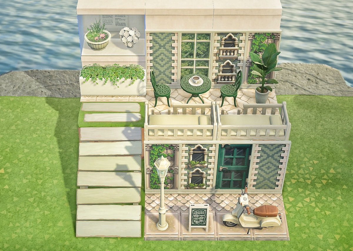 Nanapi_acnh07's tweet image. 海沿いの小さな街⚓

#あつ森 #あつまれどうぶつの森  
#ACNH #AnimalCrossing