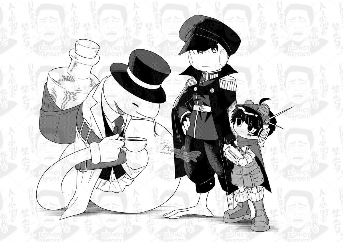 大昔に描いてた一時創作を急に思い出したのでらくがき