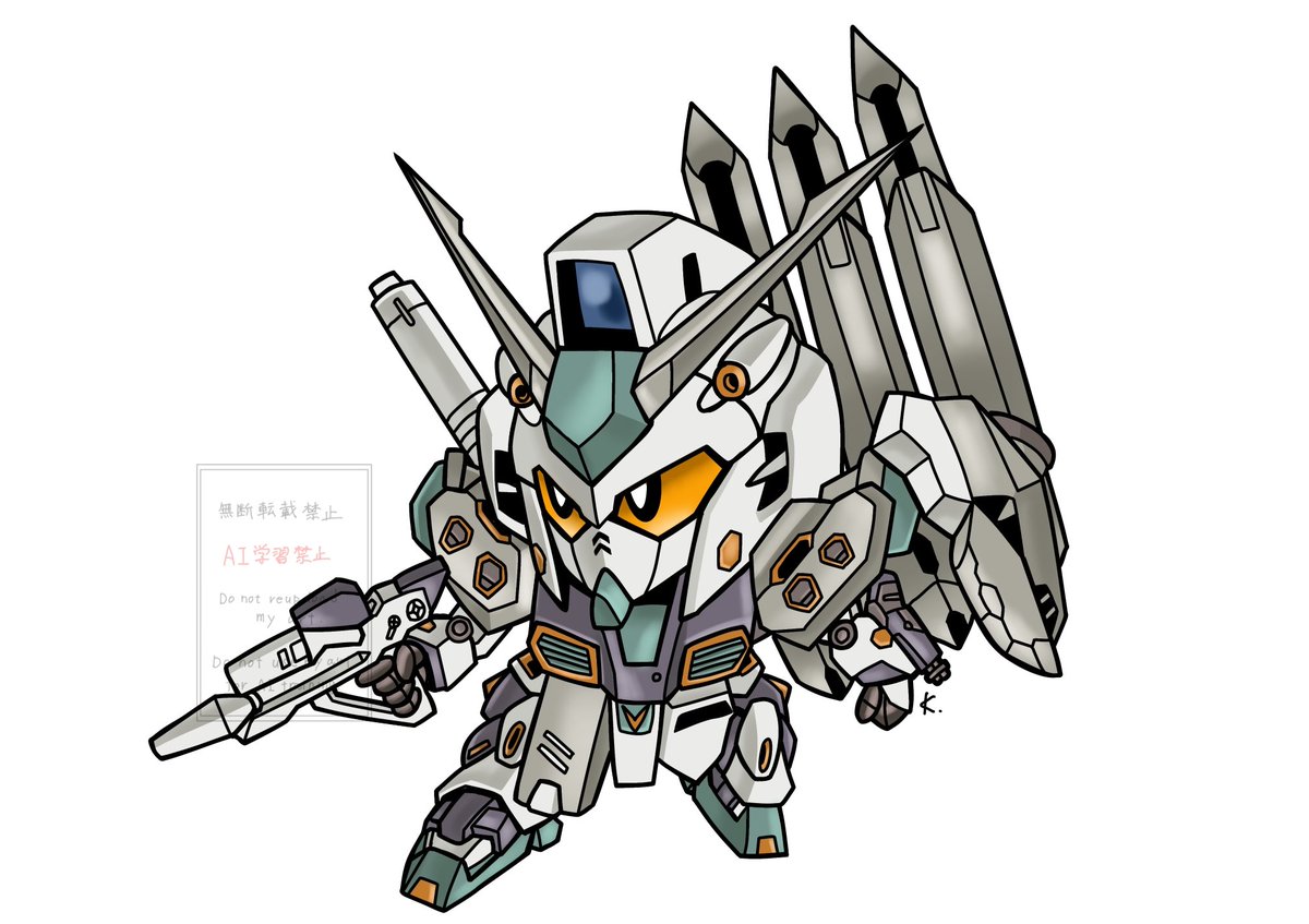 6CDo7CC4XVNOU0a's tweet image. 『RX-94 量産型νガンダム』
描きました！！！
#SDガンダム