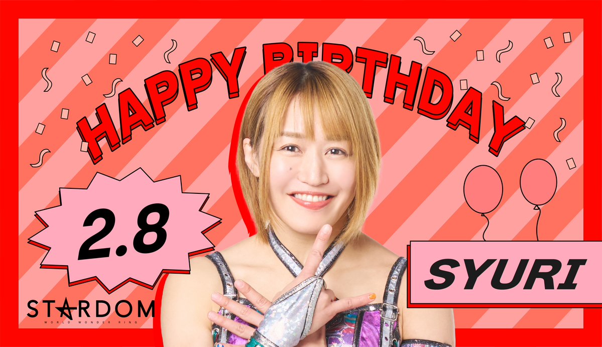 /／
Happy Birthday
Syuri ❤️
\＼

本日2月8日は朱里選手の誕生日🎉
<a href="/syuri_wv3s/">朱里</a>

おめでとうございます😆