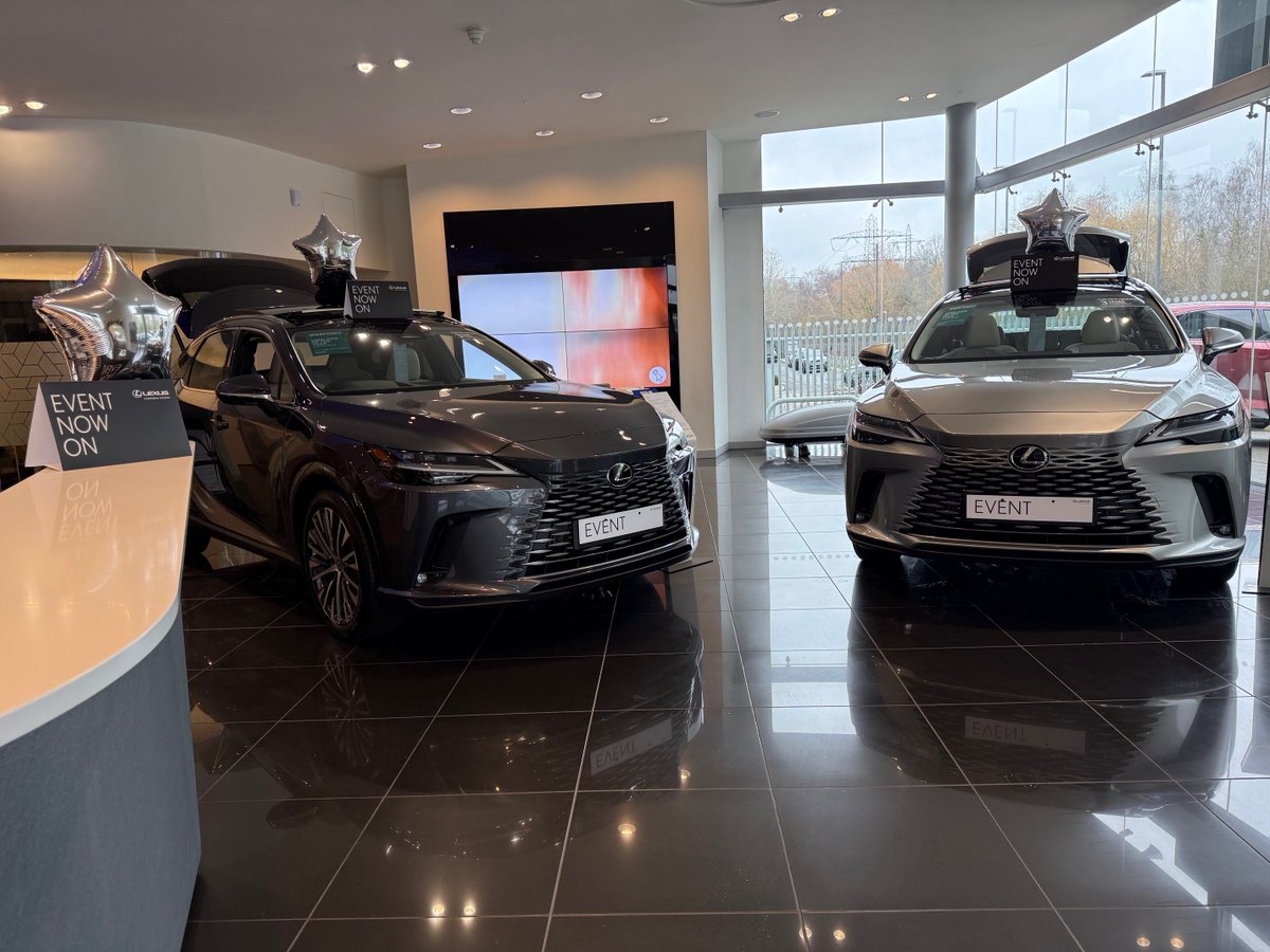 Our New Car Event is now on.

You can benefit from exceptional offers across a range of brand new Lexus vehicles.

Visit our website to secure your appointment: bit.ly/3MebNfk