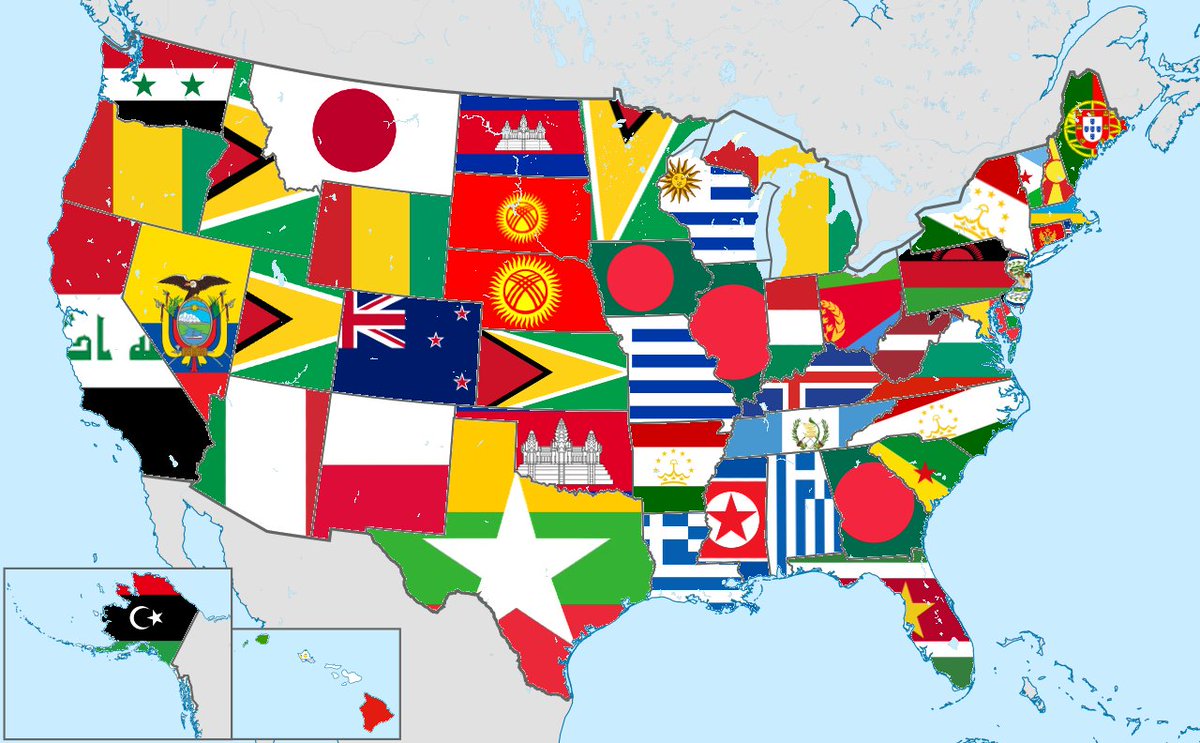 vintagemapstore's tweet photo. Most similar country land area to US states https://t.co/VADXE78ggr