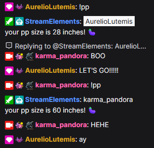 AurelioLutemis's tweet photo. A normal stream interaction between mama @karma_pandora and I https://t.co/SF3lLoDxR7