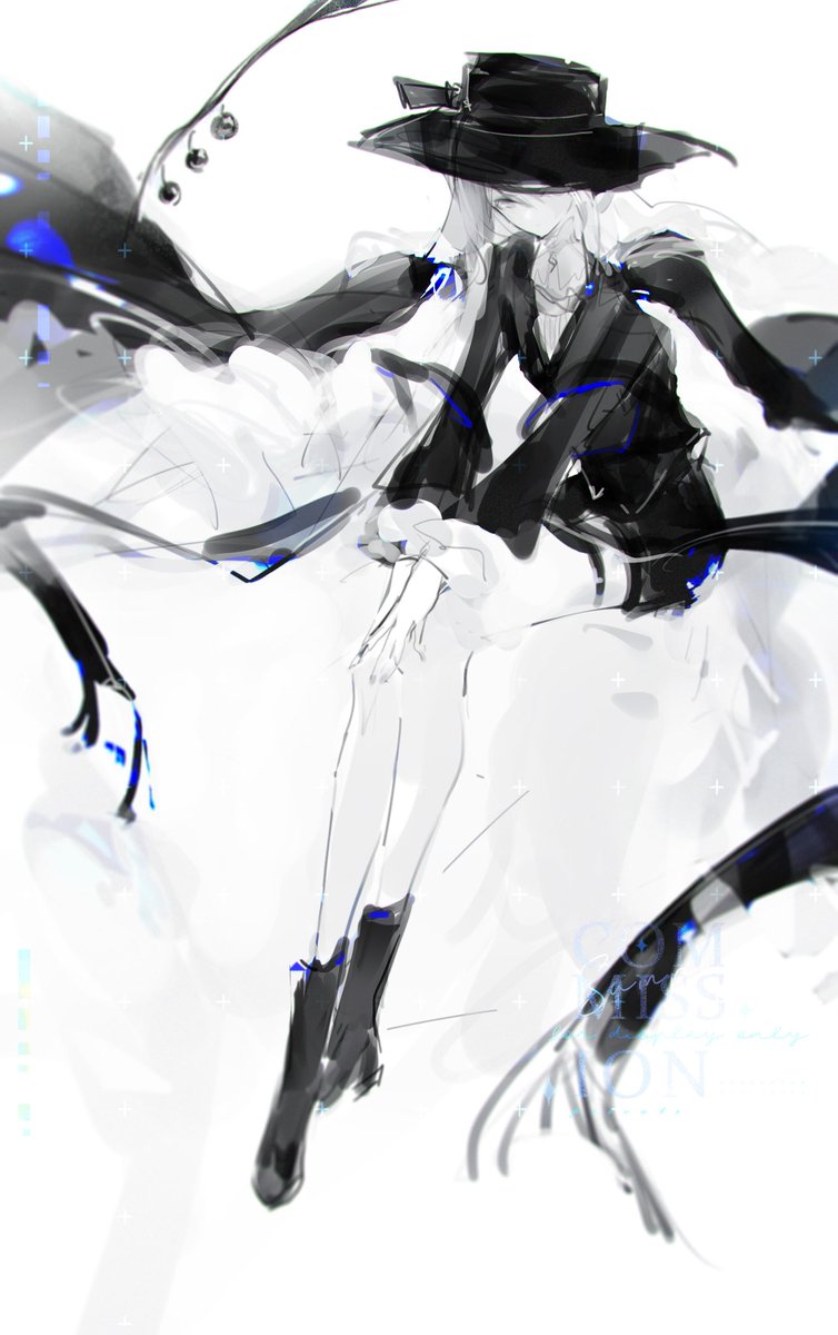 OC #オリジナル #イラスト #Monochrome #illustration