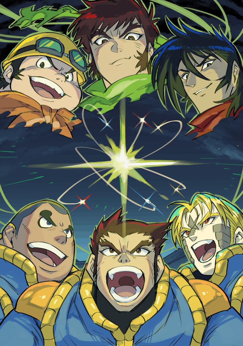 kusakabesin's tweet photo. 最終話「時を越えて」投稿しました！

戦いを終えて元の世界に戻った拓馬、カムイ、獏。
3人が向かった先は――火星！

【ゲッターアーク×スパロボ30】クロスオーバー小説、完結！
「Drei DetonatioN ～鋼の咆哮～」
 https://t.co/i8x9czrAXy #hamelnovel #hmN365110 https://t.co/JRxx7sUKDD