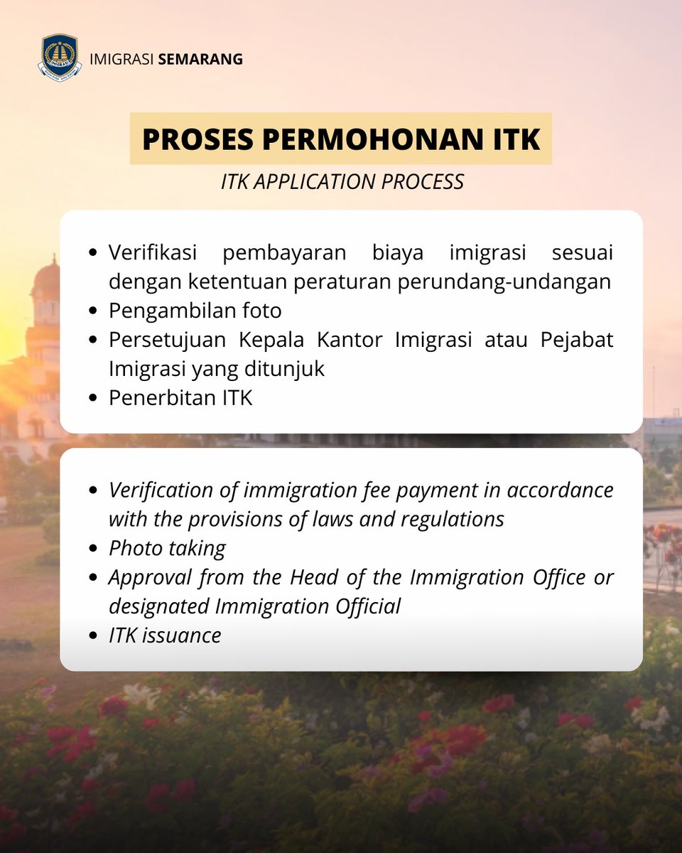 Coming to Indonesia for a vacation, family visit, or other short-term plans? Make sure you use a Visit Stay Permit so you can stay in Indonesia comfortably, safely, and of course in accordance with applicable immigration regulations.