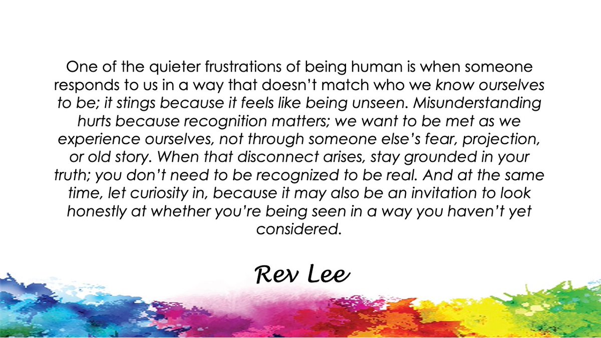 RevWolak's tweet photo. When Being Misunderstood Becomes an Invitation
#Spirituality #Meditation #Healing #Selflove #HigherConsciousness #SpiritualGrowth #RaisingVibration #EmotionalHealing #SpiritualAwakening #SelfWorth #ScienceOfMind #RevLeeWolak #Zen #ThePowerInYou #MindBodySoul #SelfRealization https://t.co/yFwKnradmp