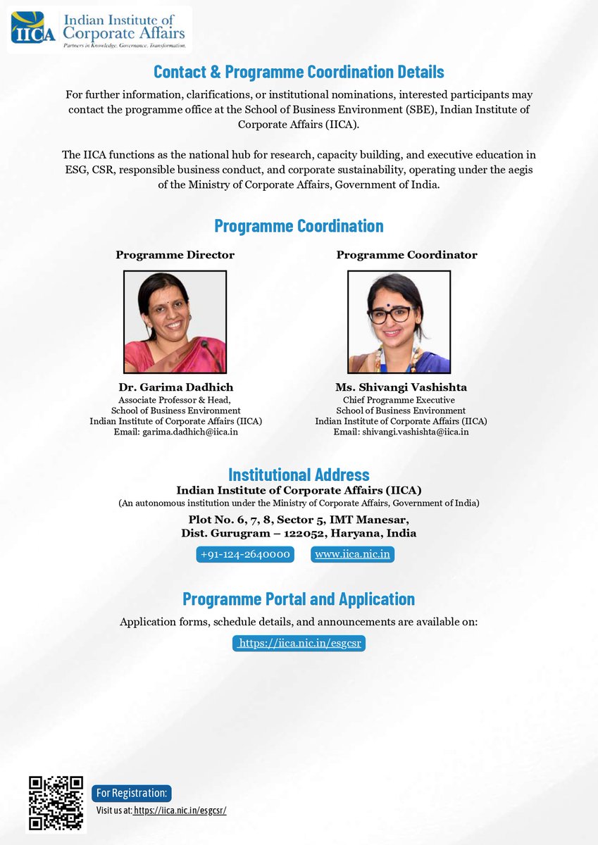 Indian Institute of Corporate Affairs tweet media