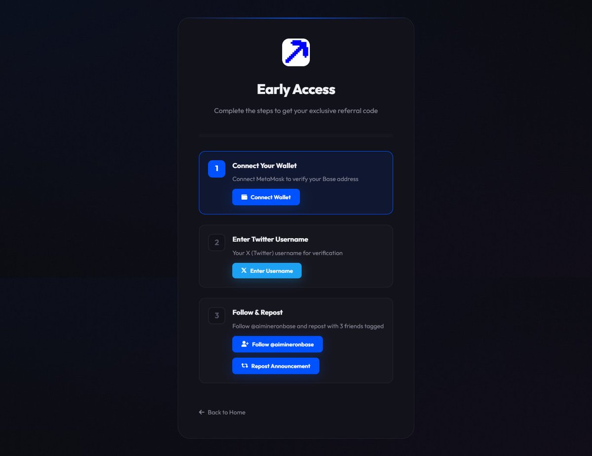 aiminerbase's tweet image. You Want Early Access ?

aiminerbase.vercel.app/early-access

AI Miner is Create AI Agent that is instantly trader in one click on @base.