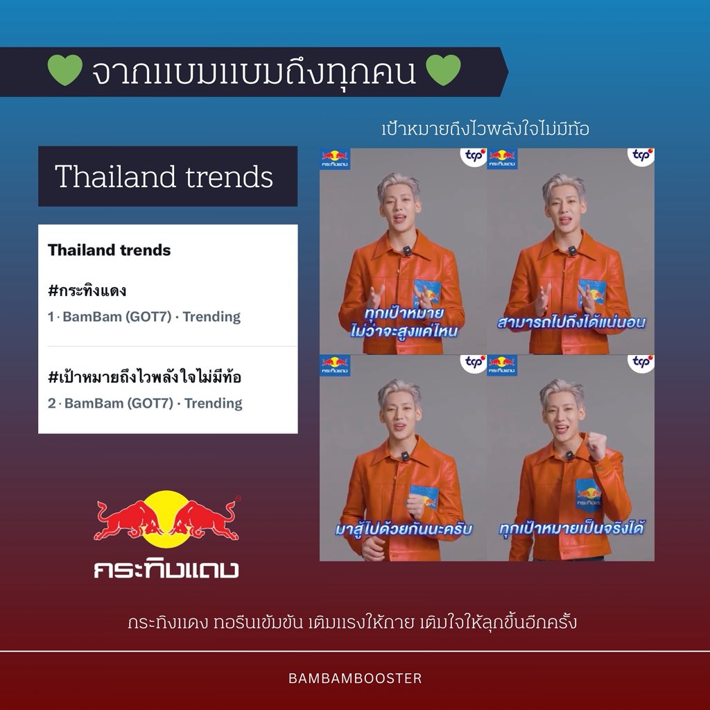 เอ๊าเข้ามาคือเทรนกันเหรอ
เข้ามาอีกทีเค้าเทรนฉุกเฉินกัน เมนแบมเก่งจัง ทำงานรัยกันคะ พร้อมเทรนตลอด 24 ชั่วโมง
#กระทิงแดงxแบมแบม
#แบมแบม #BamBam 
<a href="/BamBam1A/">BamBam</a> <a href="/KratingdaengTH/">KratingDaeng</a>