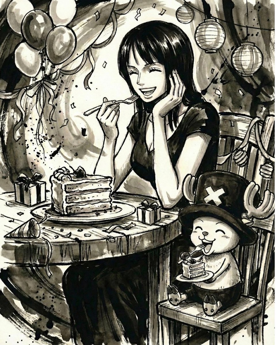 2.6  
HAPPY BIRTHDAY  
NICO ROBIN 

お誕生日おめでとう🍰
バージョン②

#ロビン誕生祭2026  
#ONEPIECE