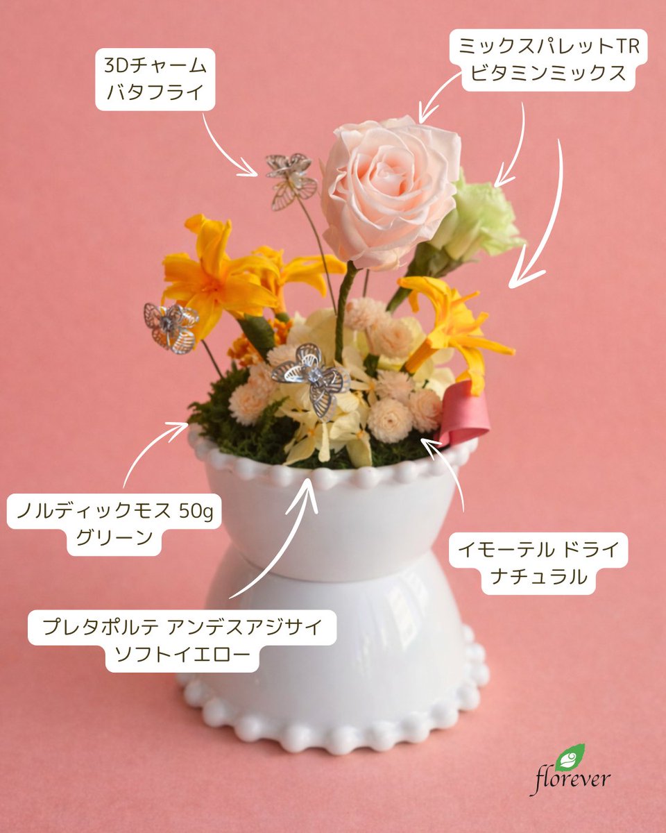 floreverJPN's tweet photo. 『ミックスパレットTR』で作る可愛いエッグ・デュオアレンジで、テーブルをコーディネート！「ビタミンミックス」はイエローとグリーンが入って、春におススメの色合い！テーブルを明るく、軽やかに彩ります。
商品の詳細はこちら！
https://t.co/jw2ijKq08m

#フロールエバー #プリザーブドフラワー https://t.co/DOvX5O2UIq