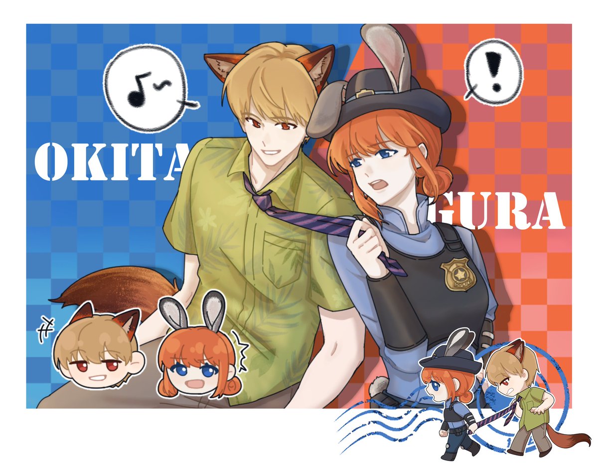 Yoijiang's tweet photo. 🦊🐰
#銀魂 #沖神 https://t.co/V4jGASrAOh