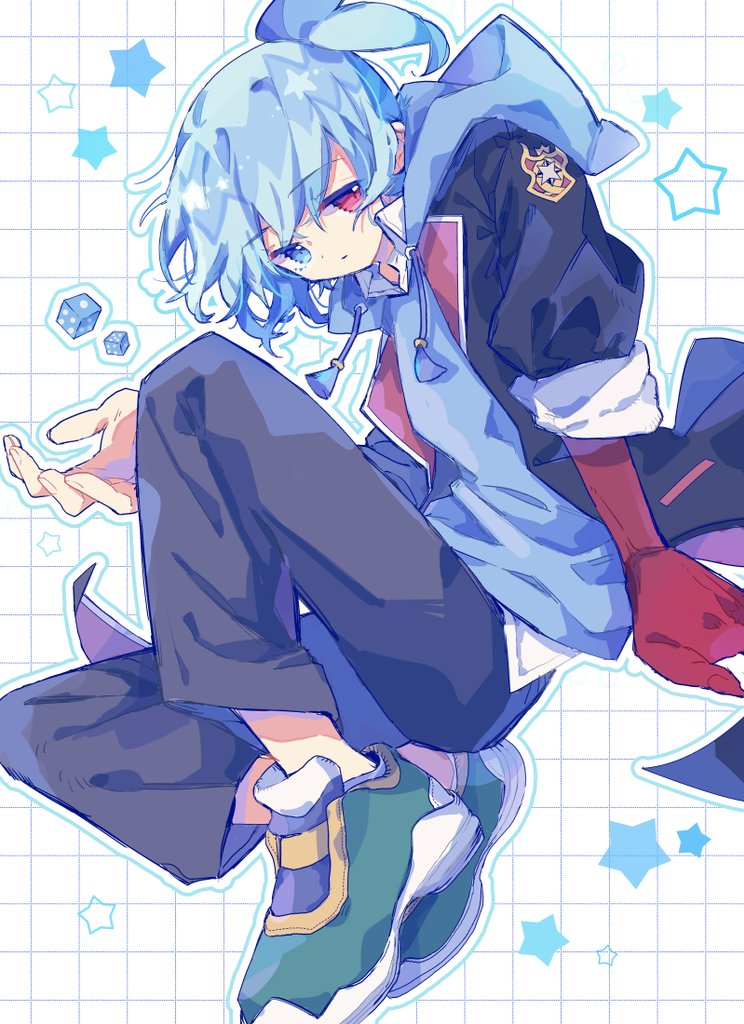 この度めめめさん(#mememeroma)と線画交換をして、最高にかわカッコいい幾星🐞君に色塗らせて頂きました！😭✨
最高に楽しかったです、ありがとうございました～～！🫶