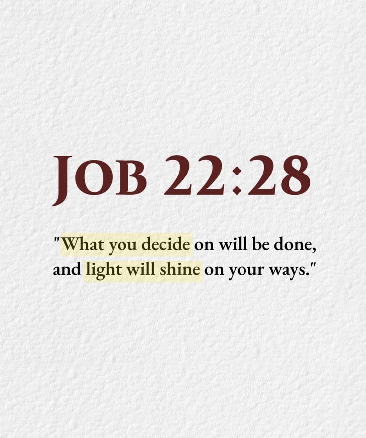 The__Bible7's tweet photo. Job 22:28 https://t.co/Le4TqP6pXn