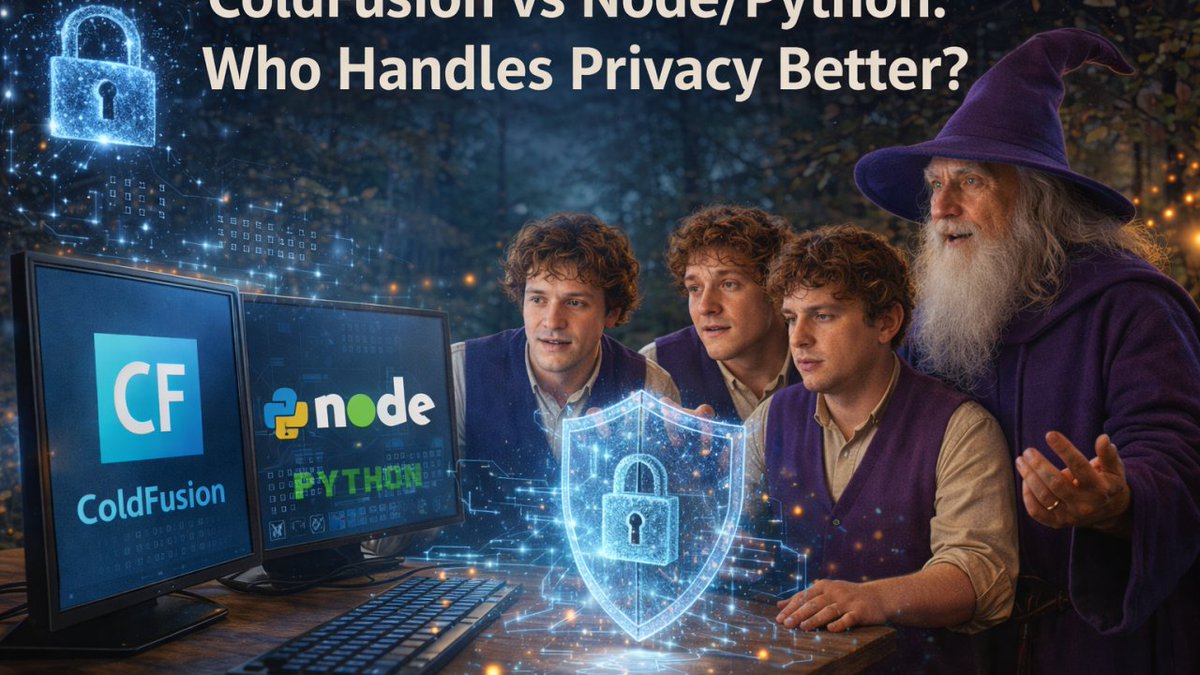 ColdFusion vs Node/Python: Who Handles Privacy Better? Part 1

Privacy is a habit your team builds. If you are choosing between ColdFusion Markup Language (CFML), Node.js, or Python for privacy sensitive applications, the better question is which stack makes privacy by design