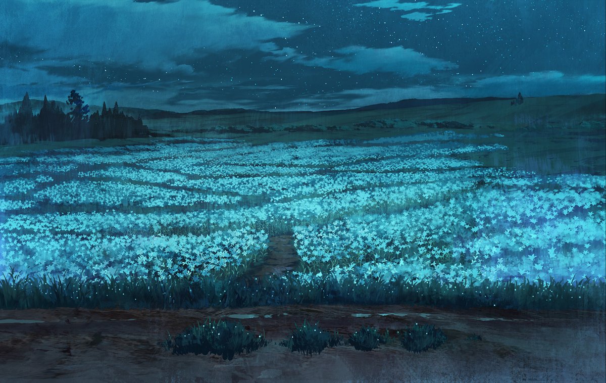 🎨Netflixシリーズ『プリズム輪舞曲』🖌️

#03 <その花の名はリリ>より背景美術を公開🖼️

洞窟に咲く百合を探しに行く二人。
そこで見つけたものとは…。
『プリズム輪舞曲』は #Netflix にて独占配信中！

#プリズム輪舞曲 #LoveThroughAPrism <a href="/NetflixJP/">Netflix Japan | ネットフリックス</a> #WITSTUDIO