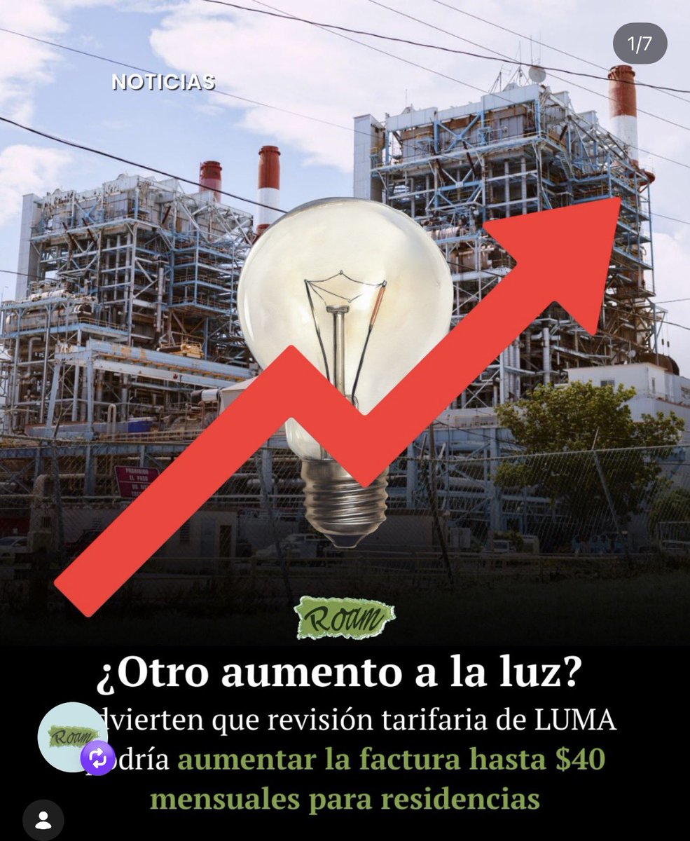 RutadelaVerdad's tweet photo. La Ruta de la Verdad está en oposición a más aumentos. a la factura de la luz mientras LUMA y GeneraPR se lucran de nuestro pueblo cada día el servicio empeora con continuos apagones y falta de servicio de agua. Le pudimos a nuestros seguidores que participen en vistas pública https://t.co/Sag8I6fNC0