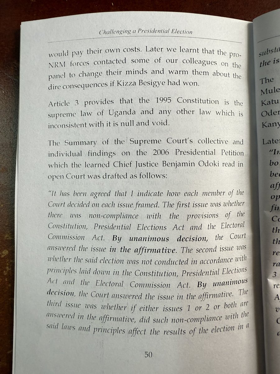 Prof. Kanyeihamba’s account of the 2006 presidential election petition and advice … He insists that, even when judges appear to be biased, it is important to petition …