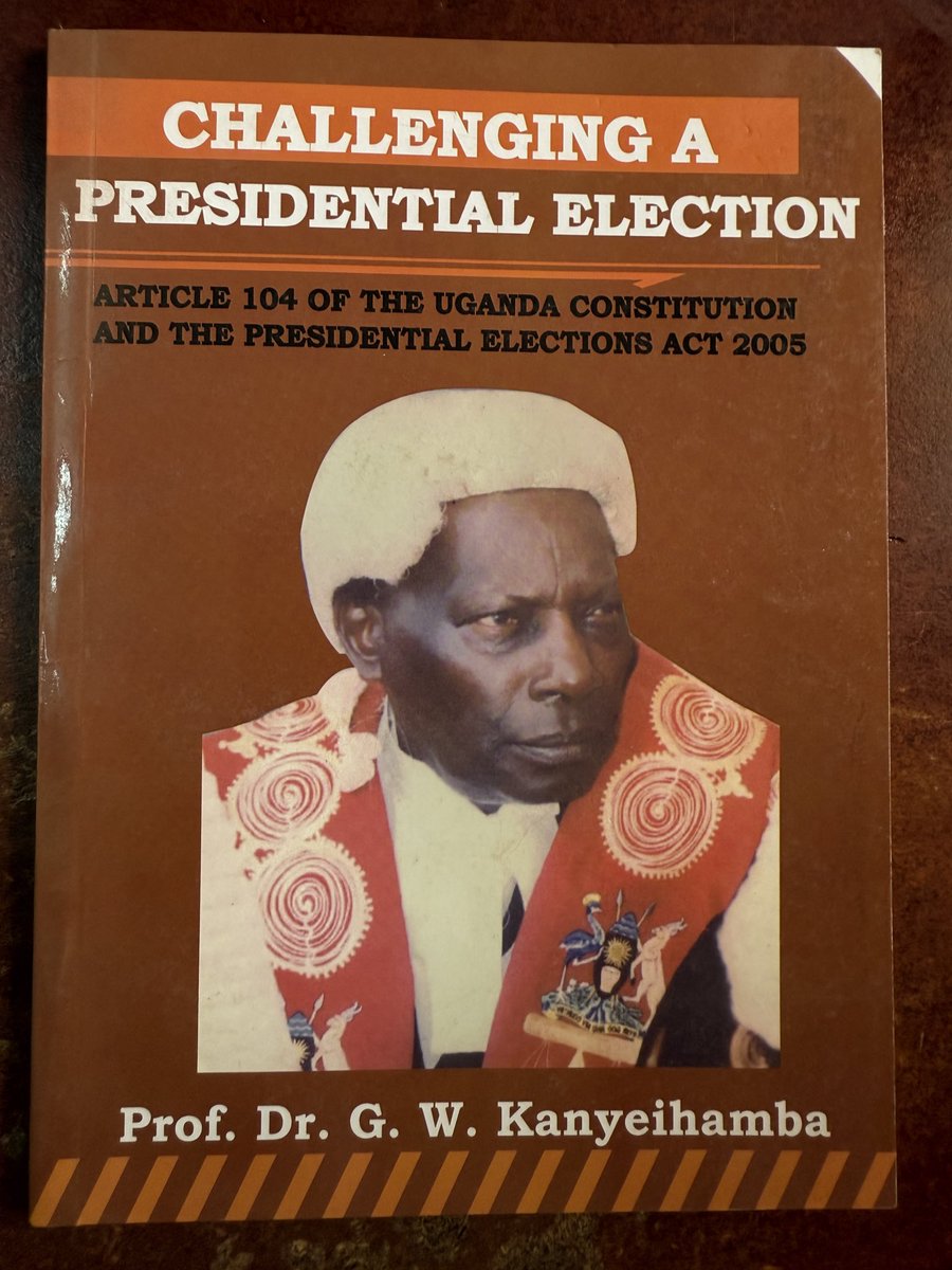 SpireJim's tweet photo. Prof. Kanyeihamba’s account of the 2006 presidential election petition and advice … He insists that, even when judges appear to be biased, it is important to petition … https://t.co/9w1ywJQJt2