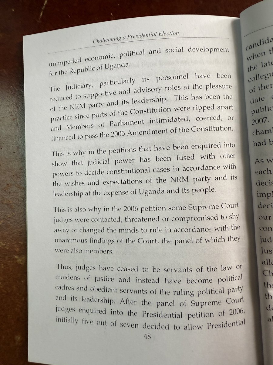 SpireJim's tweet photo. Prof. Kanyeihamba’s account of the 2006 presidential election petition and advice … He insists that, even when judges appear to be biased, it is important to petition … https://t.co/9w1ywJQJt2