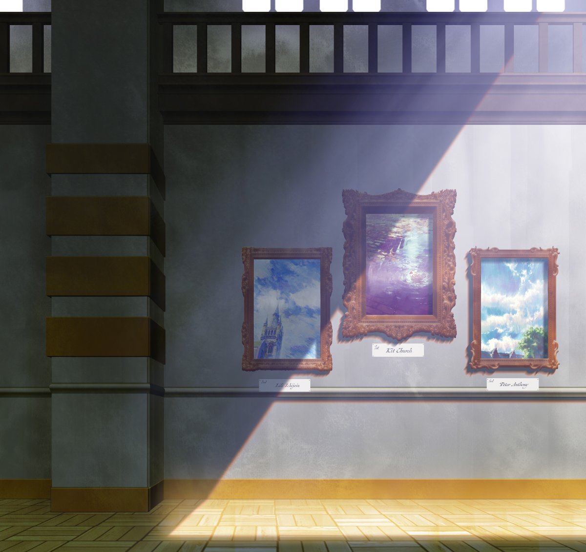 WIT_STUDIO's tweet photo. 🎨Netflixシリーズ『プリズム輪舞曲』🖌️

#02 <曇るこころはブルー>より背景美術を公開🖼️

リリとキットの目に映る【空の表情】とは…。
『プリズム輪舞曲』は #Netflix にて独占配信中！

#プリズム輪舞曲 #LoveThroughAPrism @NetflixJP #WITSTUDIO https://t.co/kt2JBsLbzt