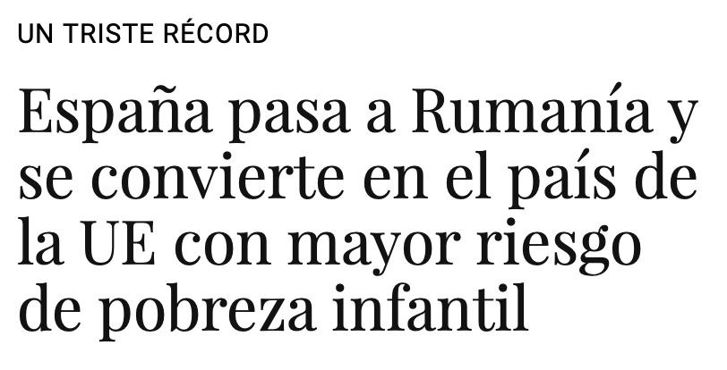 También dice Sánchez que España está “en auge”, que “el poder adquisitivo ha aumentado” y que su modelo económico “funciona”. Ah, y que “los niveles de pobreza y desigualdad han caído a su nivel más bajo desde 2008”

No cuenta Sánchez que España es hoy el segundo país de la UE