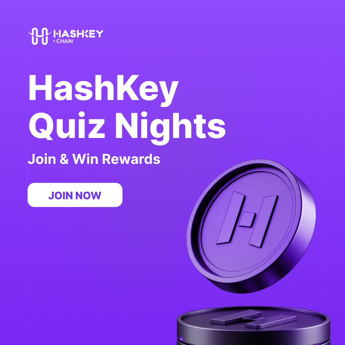 🌙 HashKey Quiz Nights — Day 4

❓What is the total supply of HSK?
A. 100 million
B. 500 million
C. 1 billion
D. 10 billion

#HashKeyQuizNights #HSK #HashKeyChain