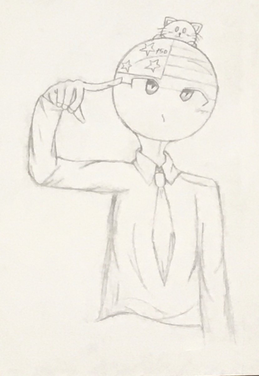 OrcaMatcha_1jp's tweet photo. 「俺と、猫」US
#CountryHumans https://t.co/xn02lbCKVb
