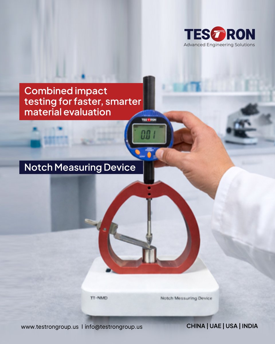 Testrongroup's tweet photo. 𝐌𝐢𝐜𝐫𝐨𝐧-𝐋𝐞𝐯𝐞𝐥 𝐍𝐨𝐭𝐜𝐡 𝐀𝐜𝐜𝐮𝐫𝐚𝐜𝐲 𝐟𝐨𝐫 𝐑𝐞𝐥𝐢𝐚𝐛𝐥𝐞 𝐈𝐦𝐩𝐚𝐜𝐭 𝐑𝐞𝐬𝐮𝐥𝐭𝐬
𝐂𝐡𝐞𝐜𝐤𝐨𝐮𝐭: https://t.co/s9sPqlEM3K
#TestronGroup #MicronLevelAccuracy #ImpactTesting #MaterialTesting #QualityControl https://t.co/0ftcRq9gxF