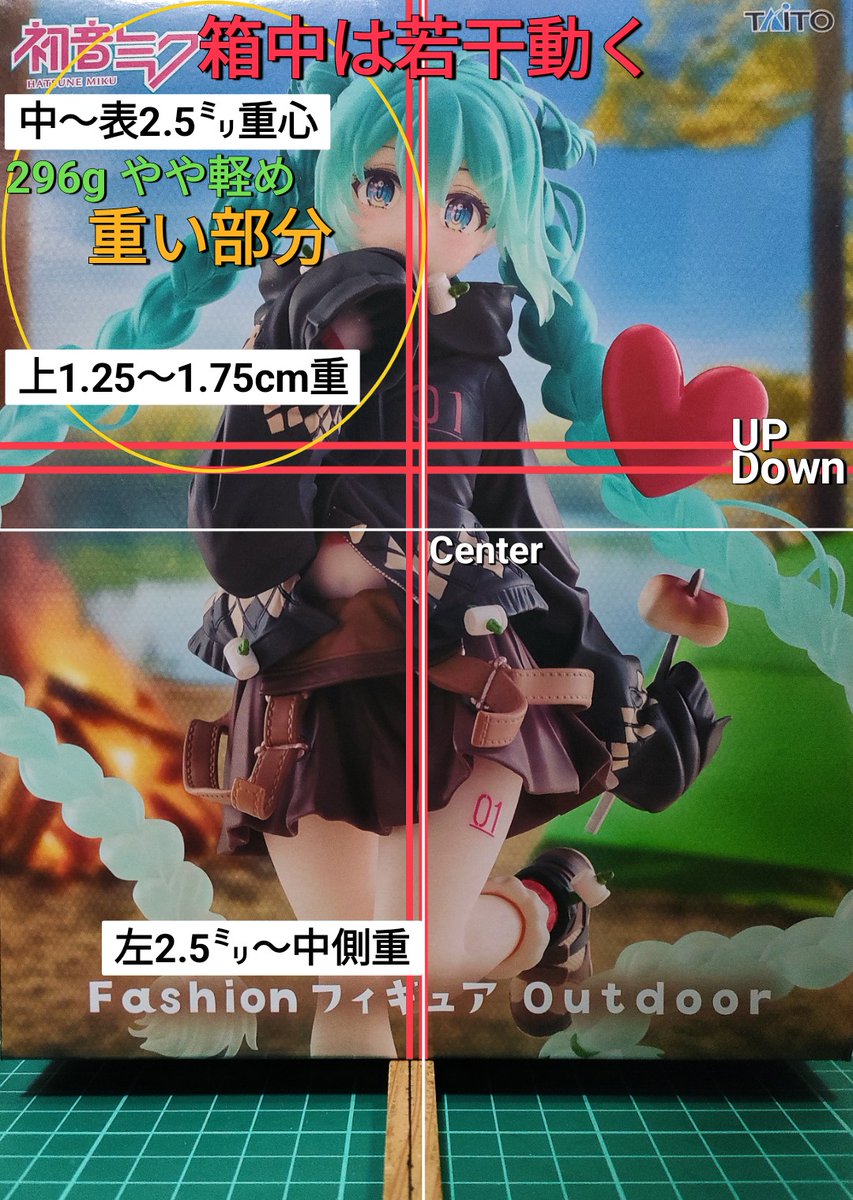 重心情報 初音ミク Fashion フィギュア Outdoor ⚠️入れ方で個体差