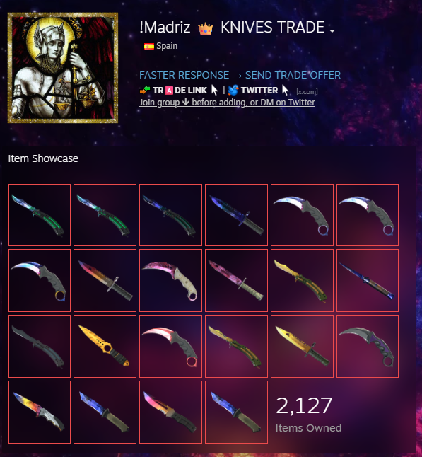 Madriz 👑 KNIVES TRADE tweet media
